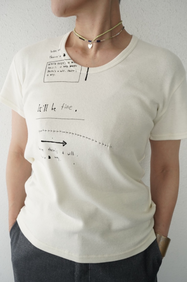 ARTE POVERA ”意思あるところに道はあるよ”Tee