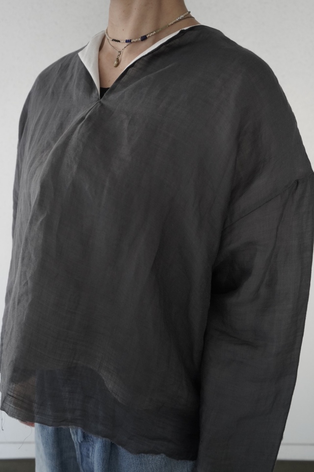 HAVERSACK  ラミーツイルリバーシブルプルオーバーシャツ