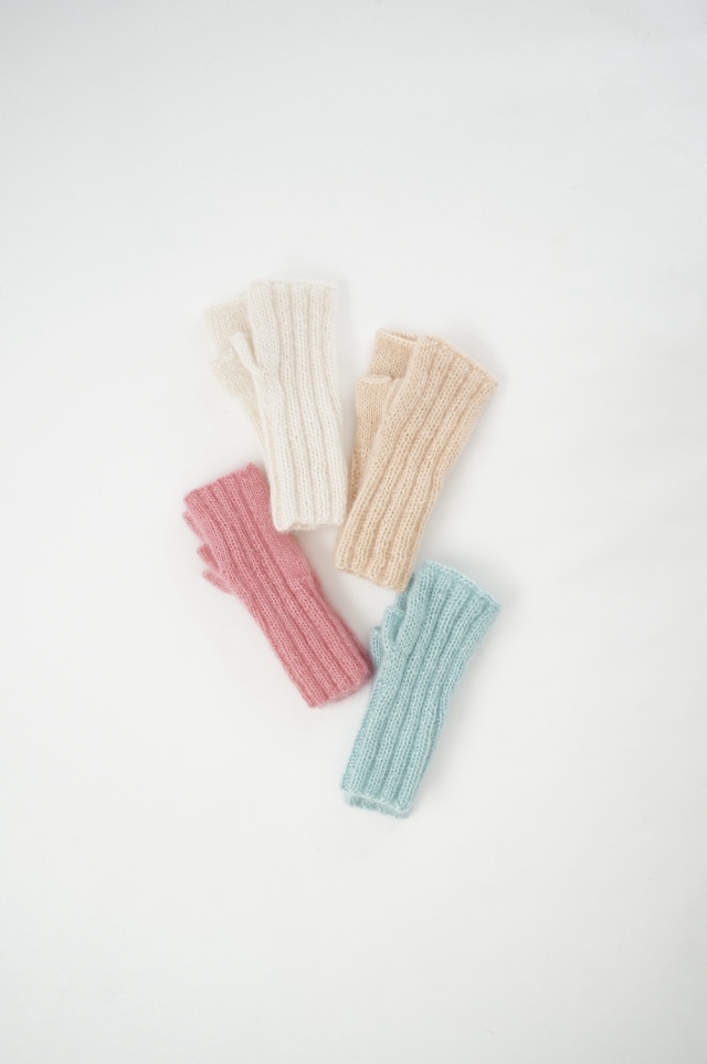 KARAKORAM  モヘアシルクフィンガーレスグローブ