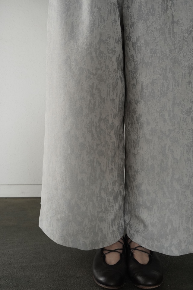 結-YUI- かすれ柄レイヤードワイドパンツ（ポリエステル）