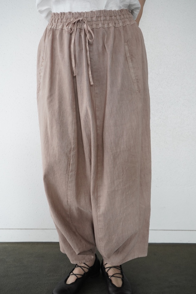 FACTORY　綿麻サルエルパンツ