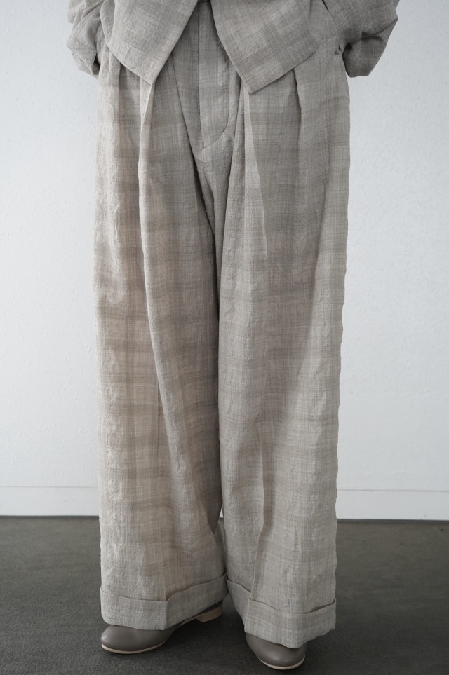 quitan  サマーウールベリーワイドパンツ