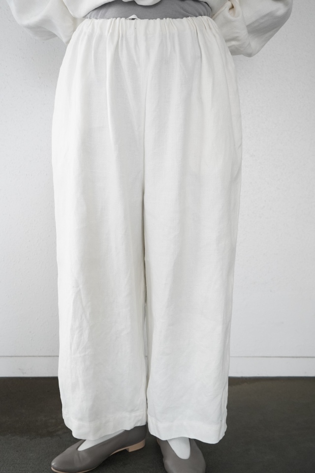 ゴーシュ　30/2ヘンプワイドパンツ