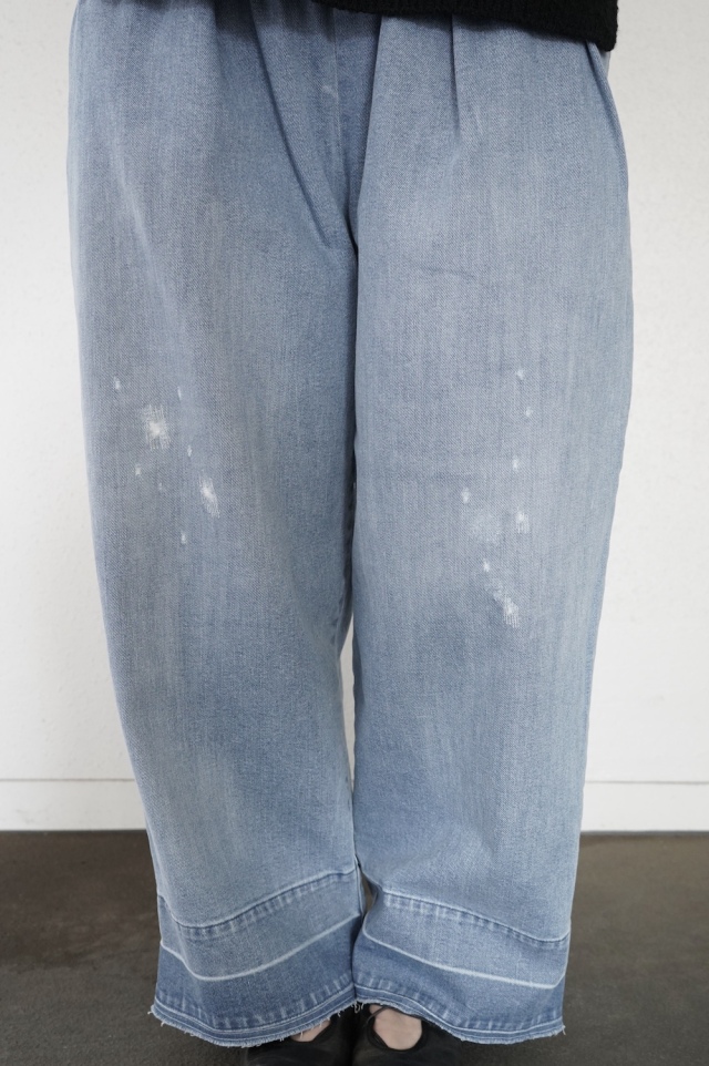 ARTE POVERA 12ozデニムダメージ加工　２タックイージーパンツ