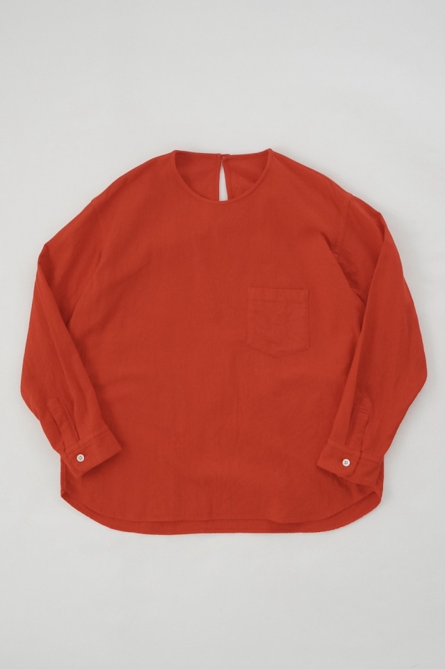 ゴーシュ　 オーガニックツイル丸首シャツ