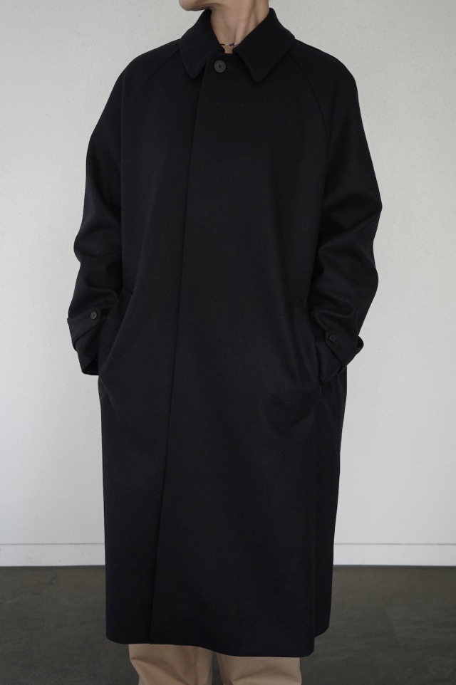 NO CONTROL AIR ウールスタンダードフラノ　ステンカラーコート