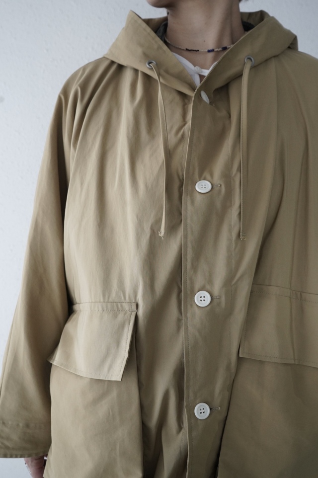 ARTE POVERA　ウォッシュC/N　ライナー取り外し可ドルマンフードジャケット