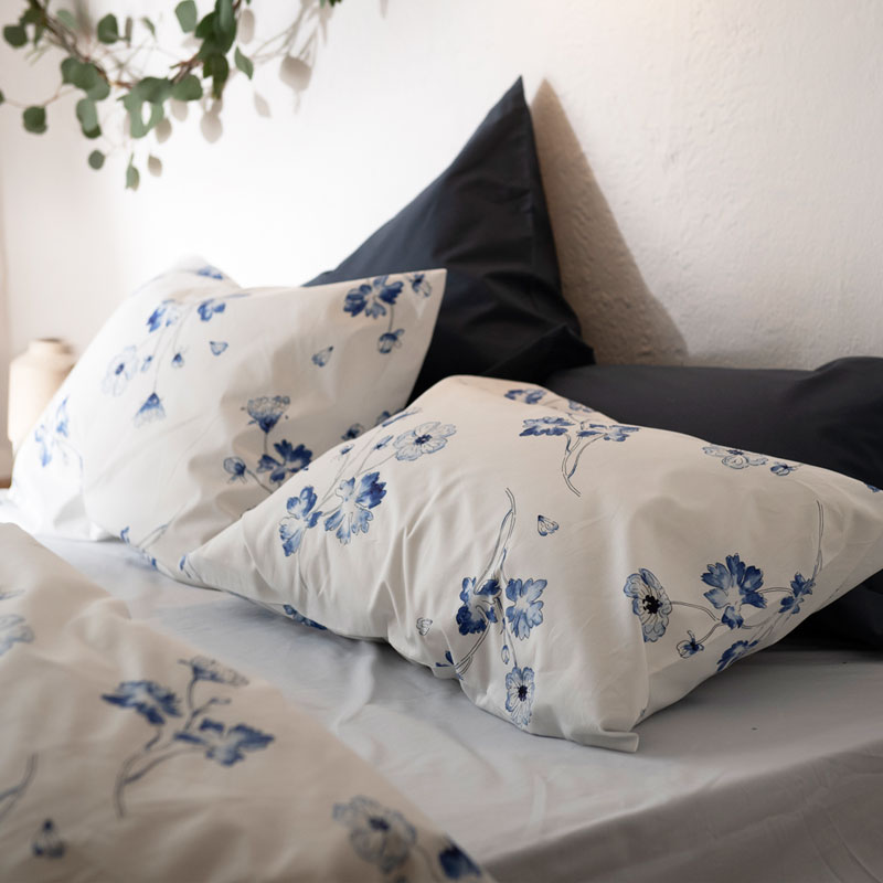 ボタニカ/ネイビー　枕カバー