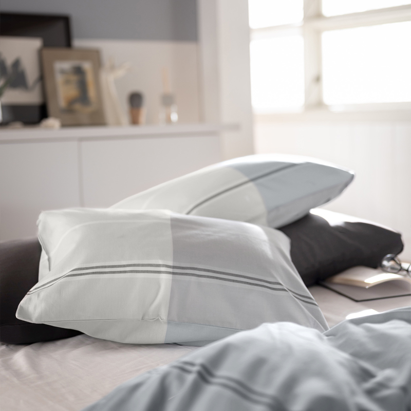 ヴィスタ/グレイ　枕カバー