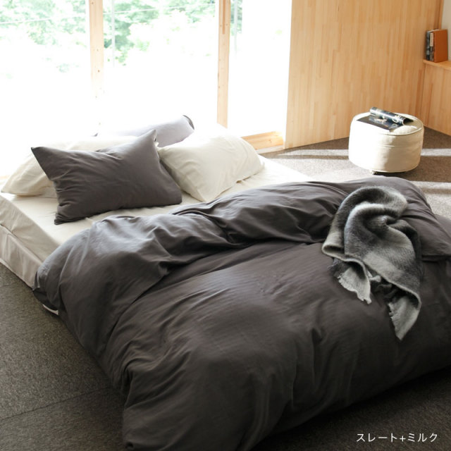 Fab the Home】ダブルガーゼ 掛け布団カバー シングル 2重ガーゼ