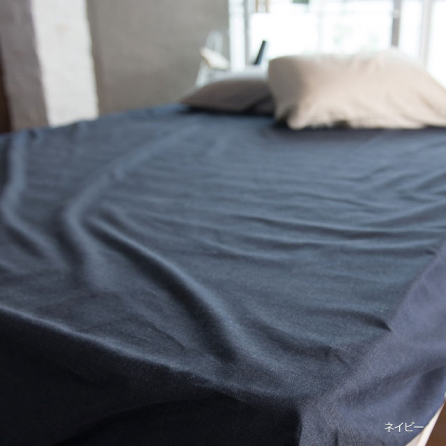 Fab the Home】ライトデニム ボックスシーツ セミダブル デニム素材