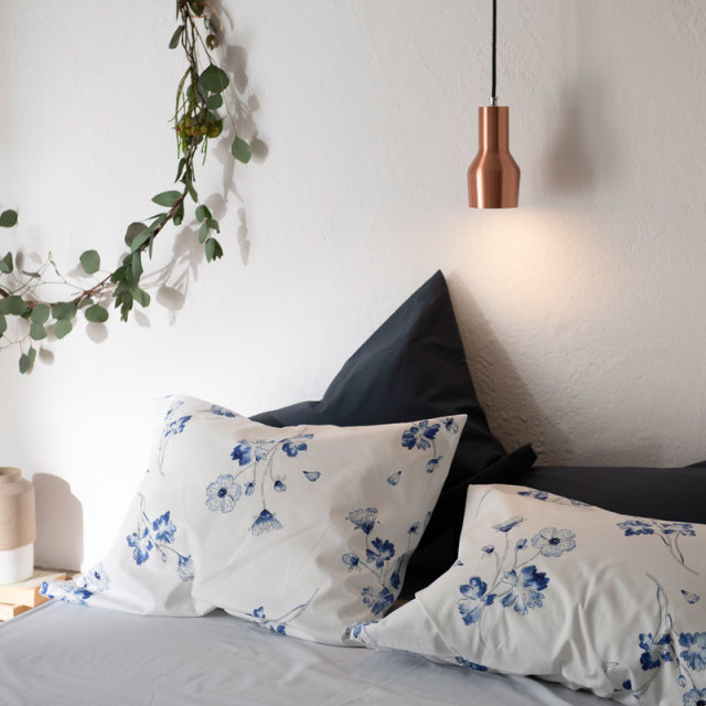 ボタニカ/ネイビー　枕カバー