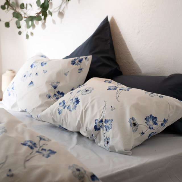 ボタニカ/ネイビー　枕カバー