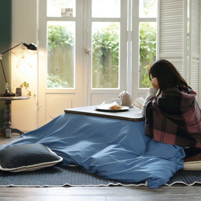 ライトデニム　こたつ布団カバー