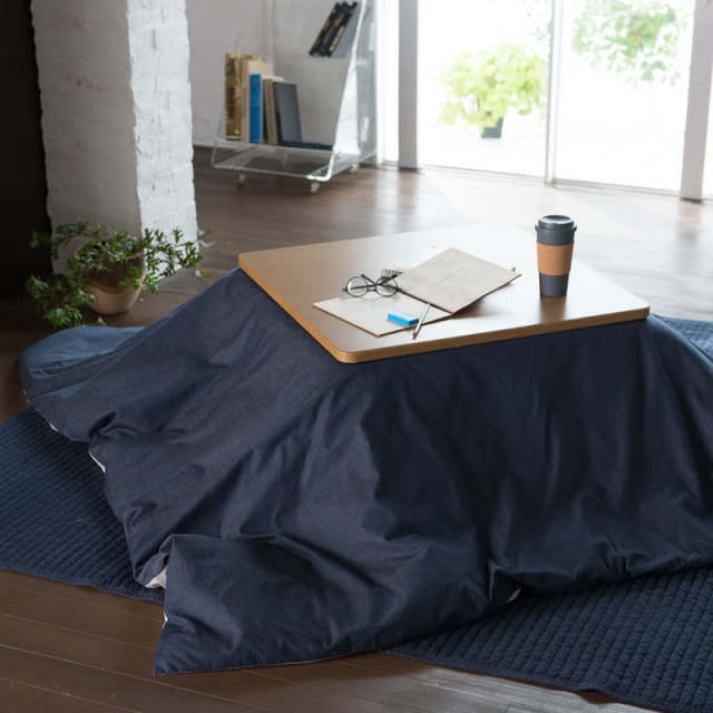 ライトデニム　こたつ布団カバー