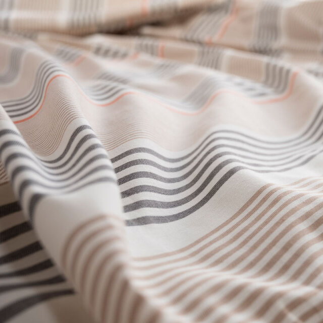 Fab the Home】テラ/ブラウン 枕カバー 43×63cm用 先染ヘリンボン