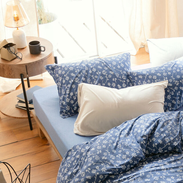 ジニア/ネイビー　枕カバー