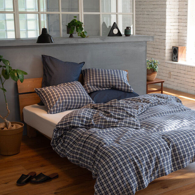 グラニット/グレイ　掛け布団カバー