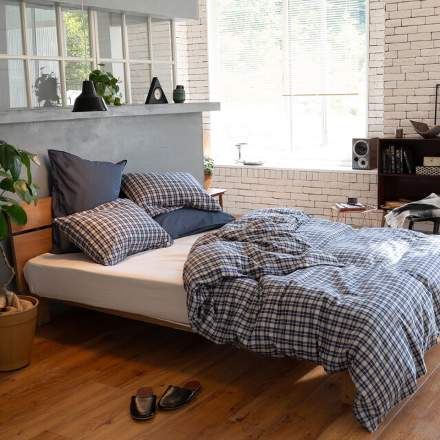 グラニット/グレイ　掛け布団カバー