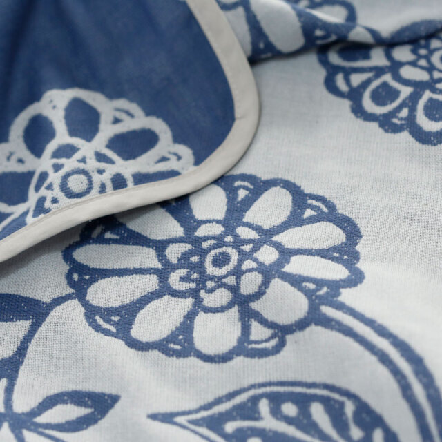 エイジア/インディゴ　２重織りガーゼケット