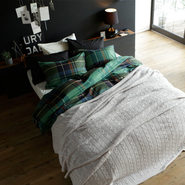 ケーブルニット　マルチカバー