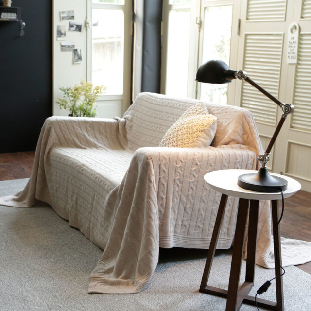 ケーブルニット　マルチカバー