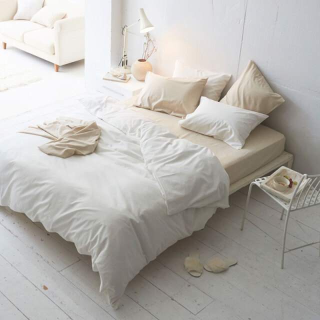 Fab the Home】リネンミックス ワンウォッシュ/ホワイト 掛け布団