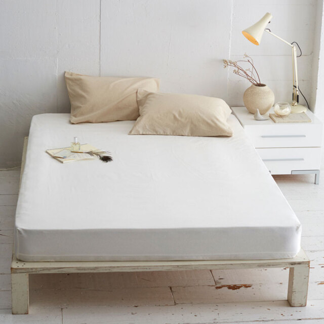 Fab the Home】リネンミックス ワンウォッシュ/ホワイト