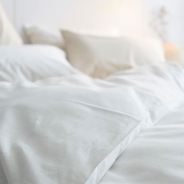 Fab the Home】リネンミックス ワンウォッシュ/ホワイト 掛け布団