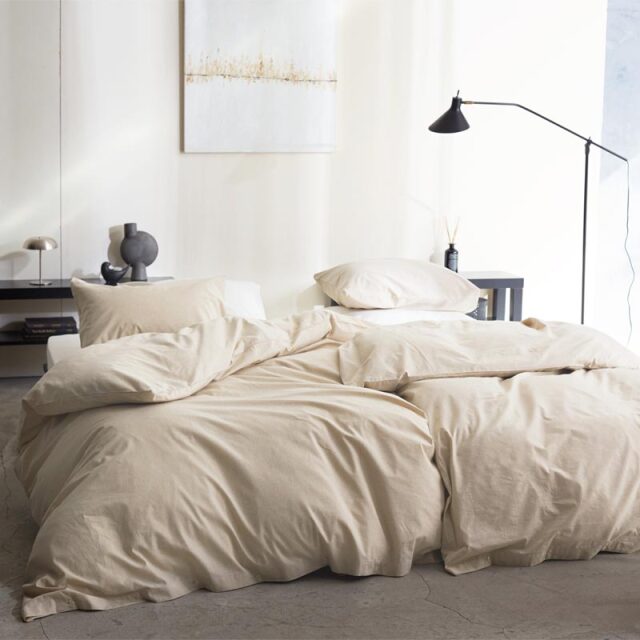 Fab the Home】リネンミックス ワンウォッシュ/ナチュラル 掛け布団