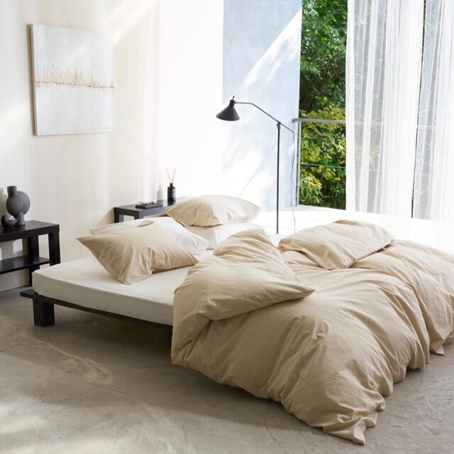 Fab the Home】リネンミックス ワンウォッシュ/ナチュラル 掛け布団