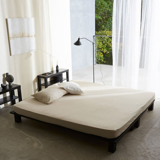 Fab the Home】リネンミックス ワンウォッシュ/ナチュラル ボックス