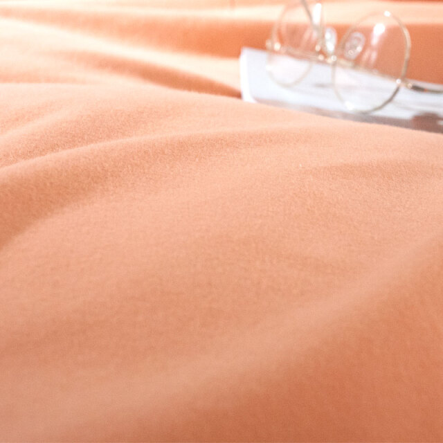 コットンフランネル/アプリコット　こたつ布団カバー