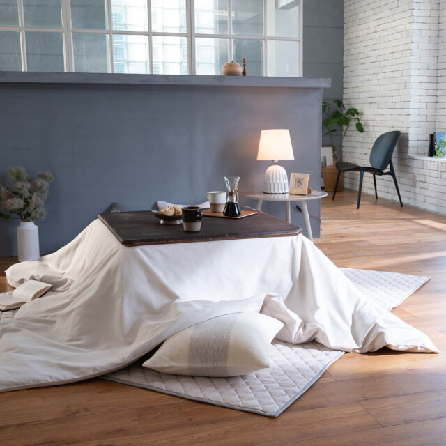 コットンビエラ/ストーン　こたつ布団カバー