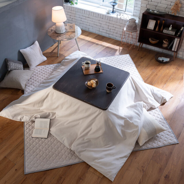 コットンビエラ/ストーン　こたつ布団カバー