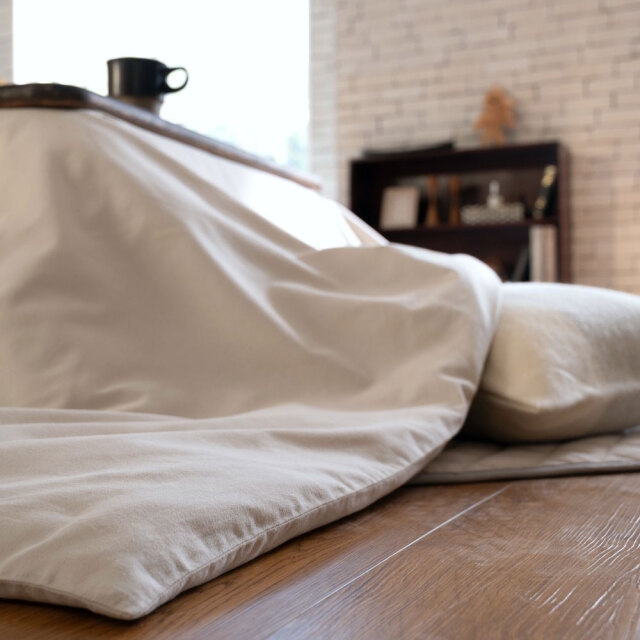 コットンビエラ/ストーン　こたつ布団カバー