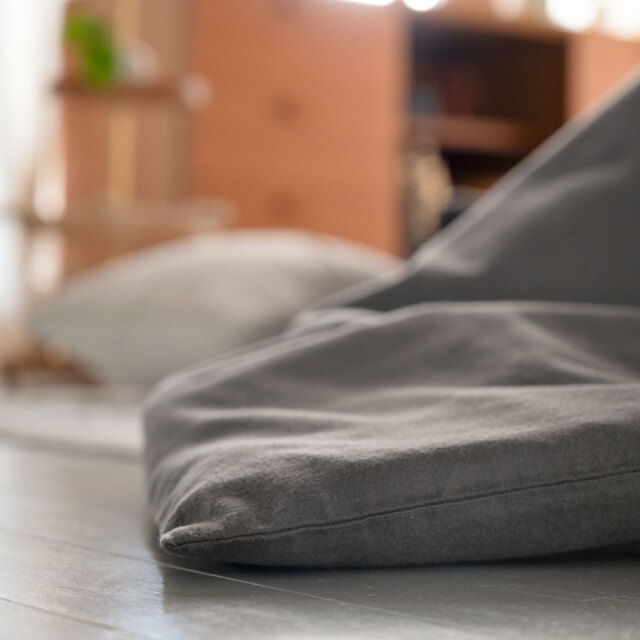 コットンビエラ/アッシュグレイ　こたつ掛け布団カバー
