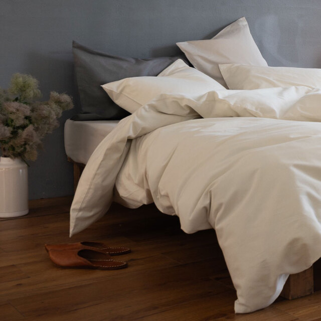 コットンビエラ/ミルク　掛け布団カバー