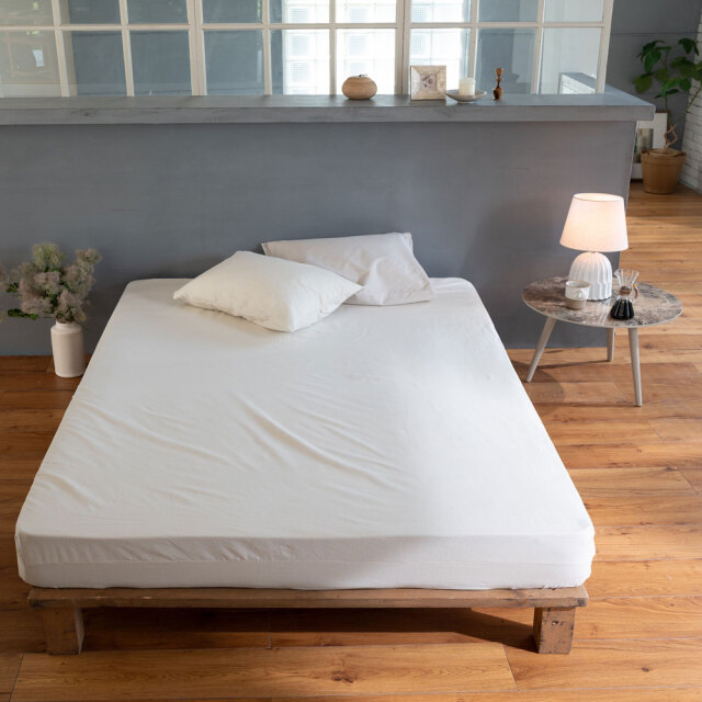 コットンビエラ/ミルク　ボックスシーツ