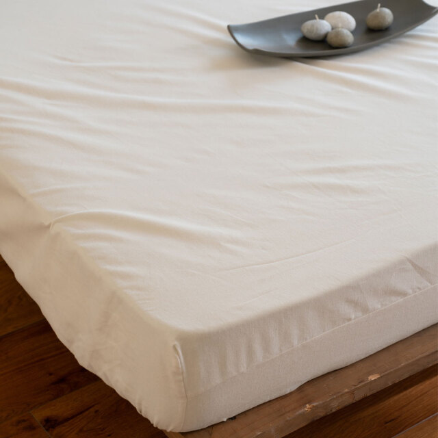 コットンビエラ/ミルク　ボックスシーツ