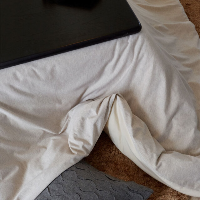 ヘリンボーンニット/フェザーストーン　こたつ布団カバー