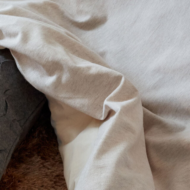 ヘリンボーンニット/フェザーストーン　こたつ布団カバー