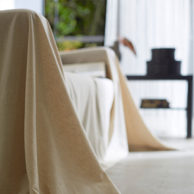 Fab the Home】リネンミックス ワンウォッシュ/ナチュラル マルチ