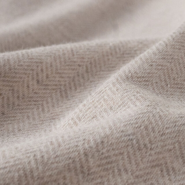 Fab the Home】ヘリンボーンニット/フェザーストーン ボックスシーツ