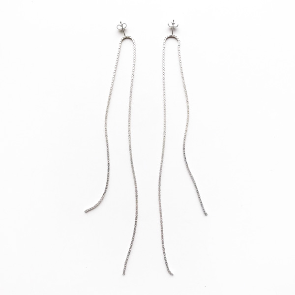 【予約販売】6月中旬入荷予定 / Saskia Diez/FRINGE EARRINGS OPEN 925 AG