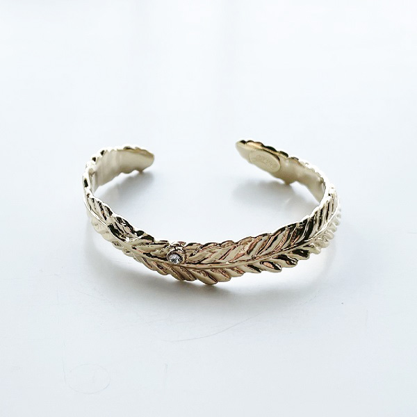 【再入荷】gren/feather bangle/GLD