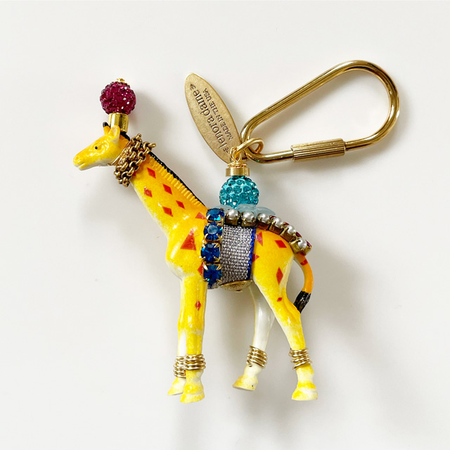 lenora dame/Giraffe Keychain /キリン モチーフ キーホルダー