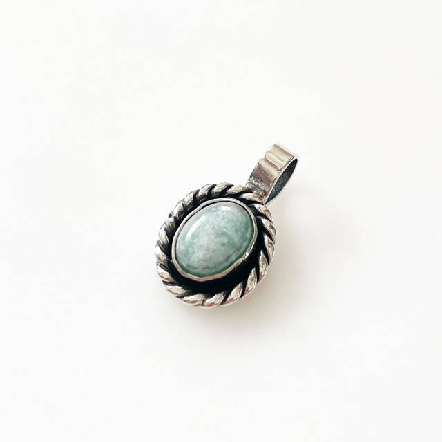 【初入荷】ERICKA NICOLAS BEGAY/Navajo Pendant Top in Amazonite01