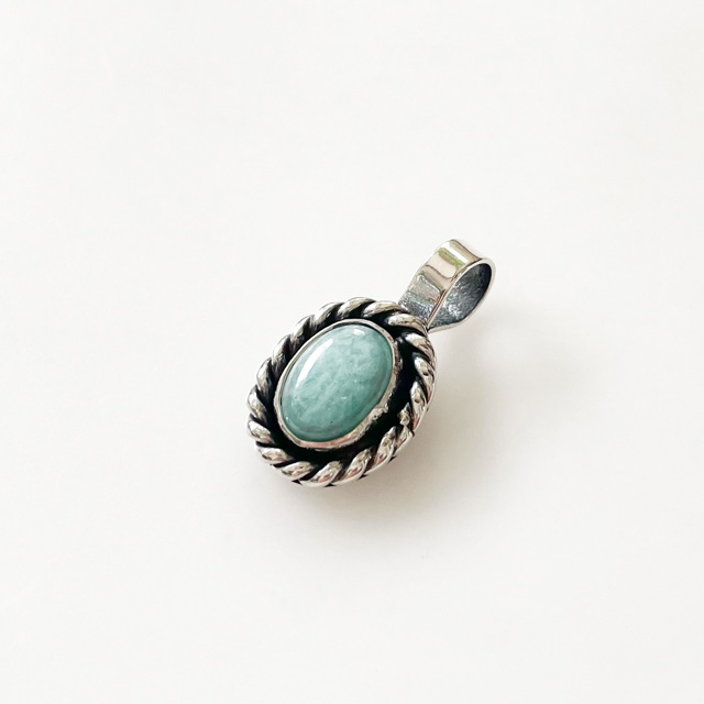 【初入荷】ERICKA NICOLAS BEGAY/Navajo Pendant Top in Amazonite02