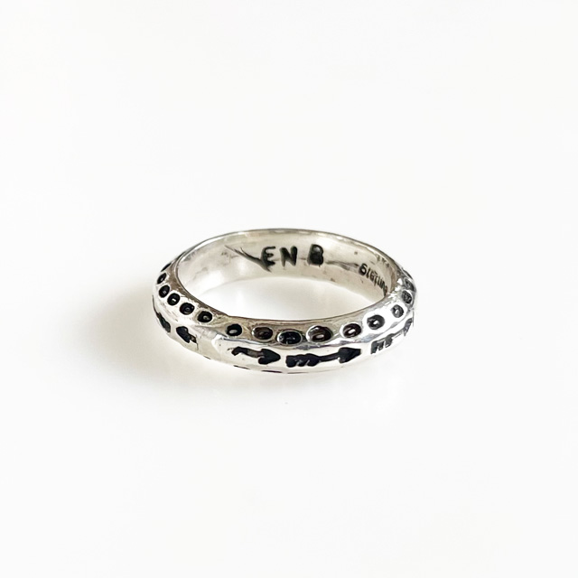 【初入荷】ERICKA NICOLAS BEGAY/Navajo Stamp Ring SVRG HM 3DST #16